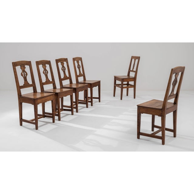 1900s French Oak Dining Chairs - Set of 6 For Sale - Image 12 of 13