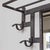 Metal 1930s French Art Deco Iron Wall Rack With Mirror For Sale - Image 7 of 12