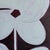2020s Original Four-Petal Flower Painting in Brushed Gold Frame, Oil on Canvas, 21" H X 17" W by Tatiana Duperault For Sale - Image 5 of 5