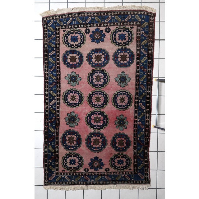 1950s, Handmade Vintage Persian Malayer Rug 3.8' X 6.2' For Sale - Image 11 of 11