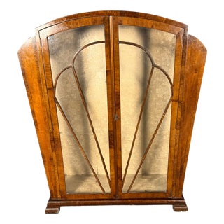 Art Deco Mahogany Display Cabinet, France, 1930 For Sale