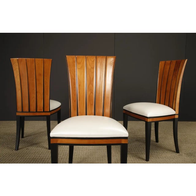 1980s Set of 6 Eliel Saarinen 'Cranbrook' Dining Chairs, Refinished and Reupholstered For Sale - Image 5 of 18