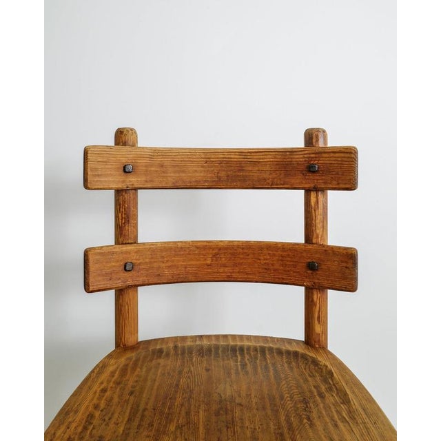 1920s Mid-Century Swedish Wooden Sandhamn Dining Chairs by Axel Einar Hjorth for Nordiska Kompaniet, 1930s, Set of 2 For Sale - Image 5 of 9