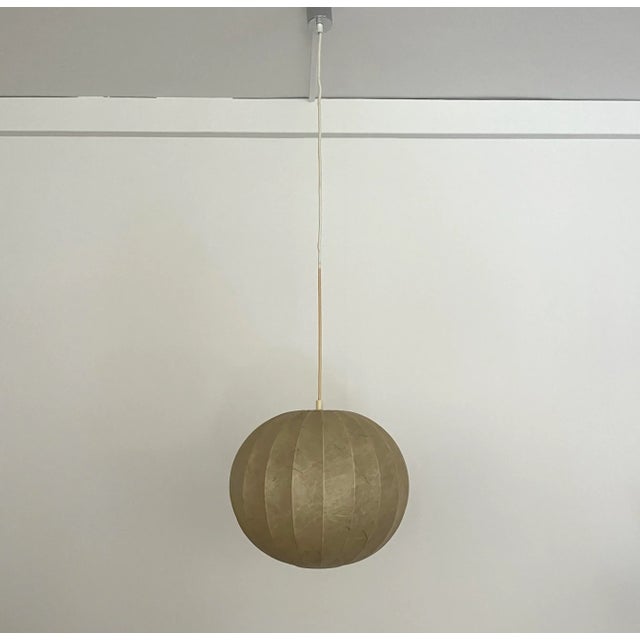 Mid-Century Modern German Cocoon Pendant from Goldkant Leuchten, 1960s, Set of 2 For Sale - Image 16 of 18