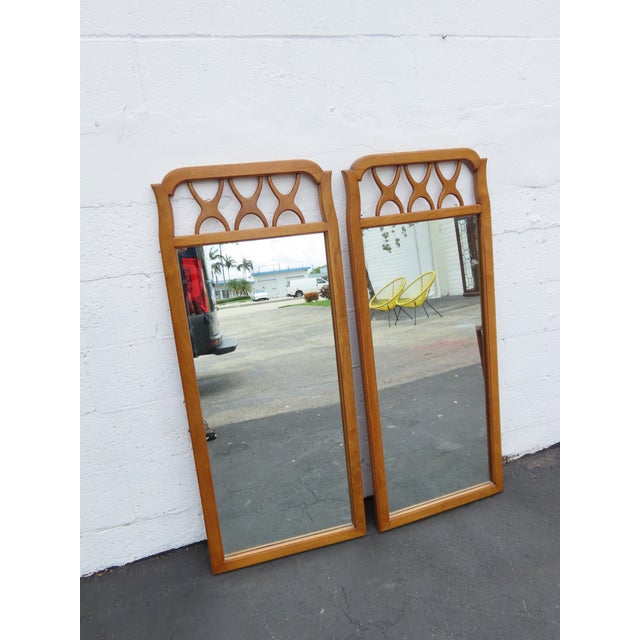 Red Lion Mid Century Modern Bathroom Wall Mirror a Pair 6602 For Sale - Image 11 of 16