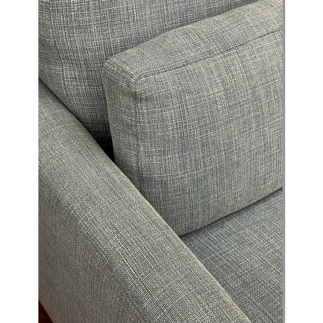 2020s Kravet Designer Blue Denim Lounge Chair For Sale - Image 5 of 8