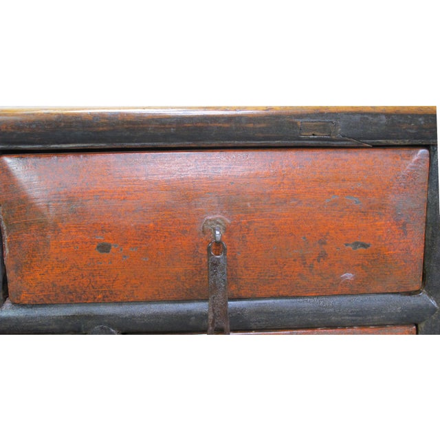 Antique Chinese 72" Long Apothecary Cabinet For Sale - Image 11 of 12