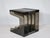 1970s Space Age Vinyl Stand in Smoked Acrylic Glass, 1970s For Sale - Image 5 of 16
