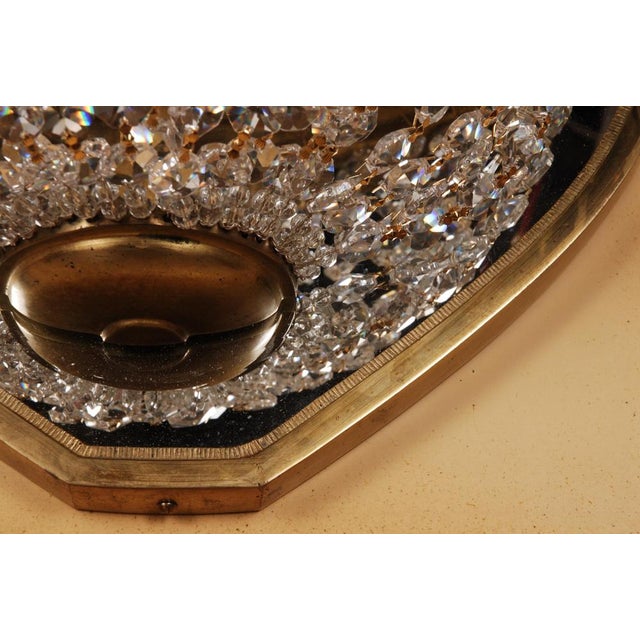 Louis XVI Style Crystal Basket Wall Light For Sale - Image 11 of 15
