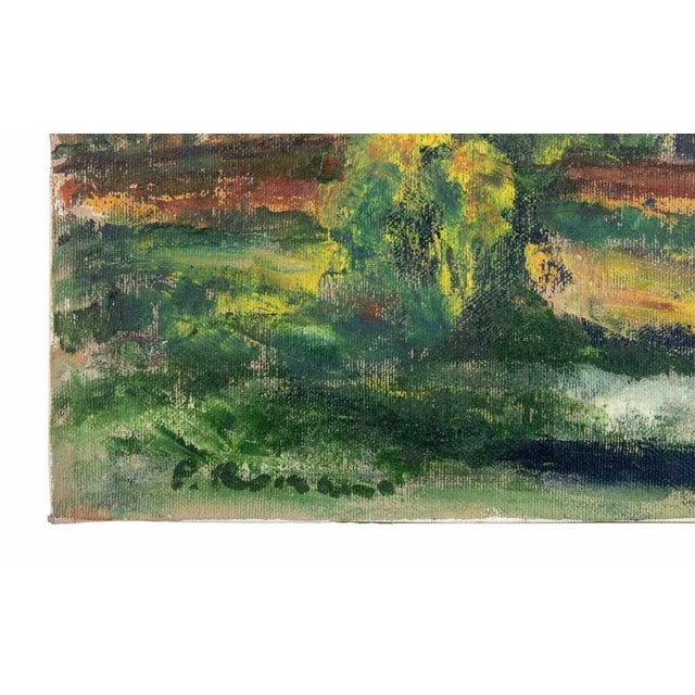 Contemporary Pino Romanò, View of Celio (Rome), Oil Painting, 1990s For Sale - Image 3 of 5