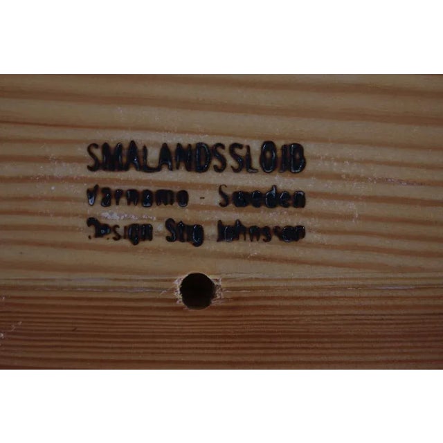 Large Swedish Bowl in Pine by Stig Johnsson, 1970s For Sale - Image 11 of 12