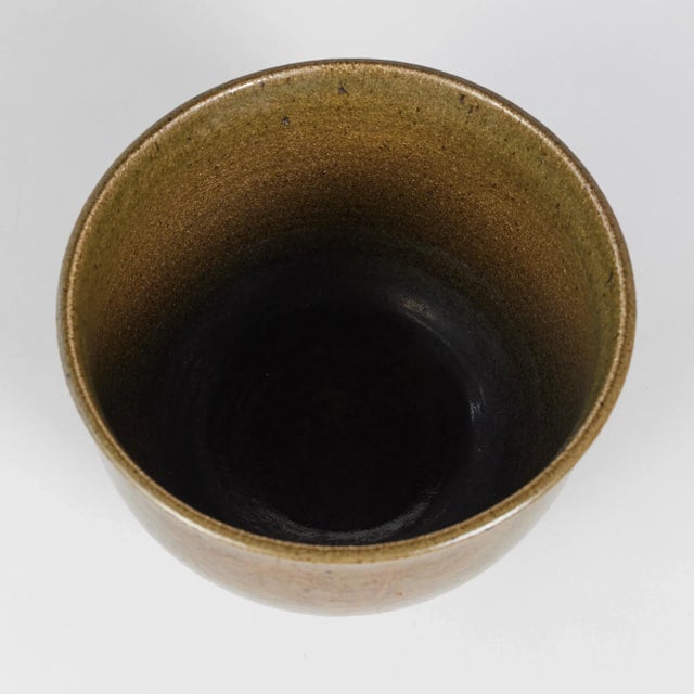 Ceramic Robert Maxwell Glazed Studio Pottery Planter With Floral Motif For Sale - Image 7 of 11