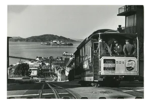 Erich Andres, San Francisco, Hyde Street, View of Alcatraz, USA, 1960s, Silver Gelatin Print