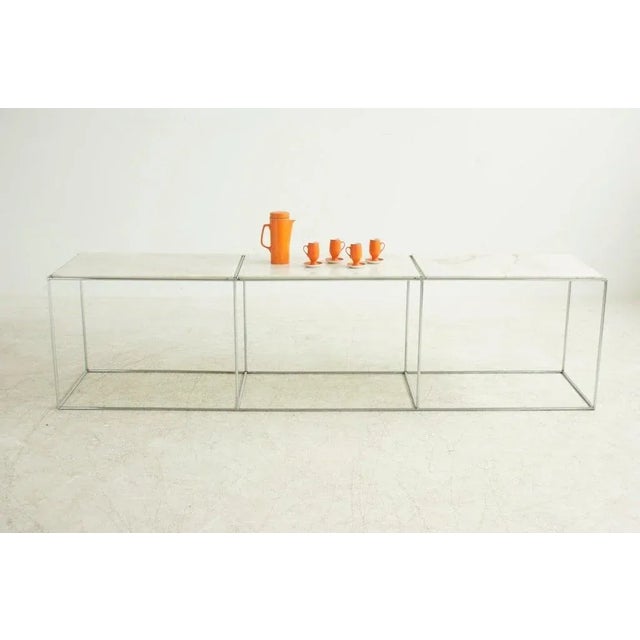 Mid-Century Modern Abstracta Shelving Sofa Table For Sale - Image 3 of 9