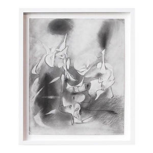 Daniel Ketelhut, "Graphite Study for the Ritual", Abstract Drawing on Paper, Framed