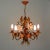 Mid-Century Modern Mid-Century 5-Light Gilt Leaf & White Blossom Chandelier by Hans Kögl, 1970s For Sale - Image 3 of 18