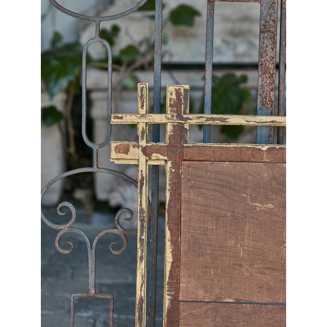 Folk Art Tramp Art Gilded Mirror with Hand-Carved Frame, circa 1920 For Sale - Image 3 of 12