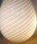 1980s Monumental Vetri Murano Spiral Ribbed Egg Lamps, Italy - a Pair For Sale - Image 16 of 17
