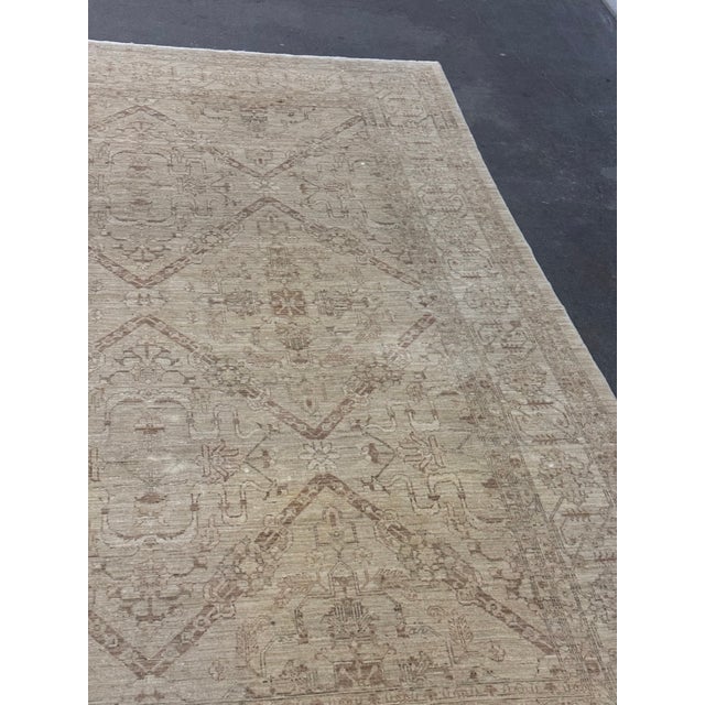 8ft 3in × 10ft 11in Gallery Ephesus Oushak Area Rug in Taupe Tones For Sale - Image 10 of 12