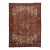 Vintage Persian Handmade Wool Rug With Allover Design in Rust For Sale