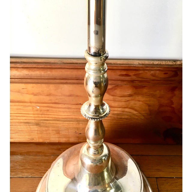 1940s Art Deco Silver + Crystal Fountain Floor Lamp For Sale - Image 12 of 13
