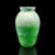 This is a small contemporary posy jar. An English, art glass and straw silk baluster urn by Margaret Johnson. Eye-catching...