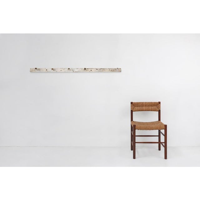 Belgium / 1920 / wall coat rack / wood / industrial / mid-century / rustic An industrial rustic wall mounted coatrack made...