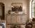 Teakwood Cabinet constructed from Antique Elements, now a beautiful 4 -door buffet cabinet, the doors with raised notch...