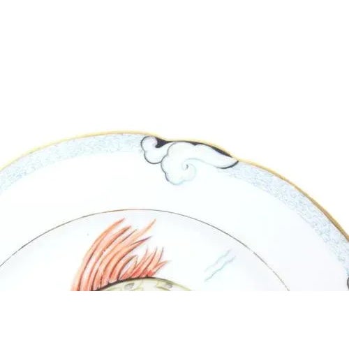 Porcelain Decorative Plate Fish For Sale - Image 3 of 5