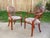Vintage Hickory Chair Co Mahogany Spider Back Captain's Side Chair Pair For Sale - Image 12 of 16