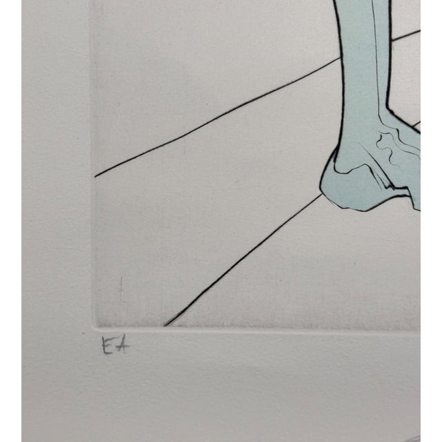 1970s Dali Visions De Quevedo Mother & Child Hand Signed Numbered Etching Surreal Art For Sale - Image 4 of 5