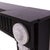A beautiful 19th century marble fireplace mantelpiece. Carved in belgium black marble, with finely hand-carved white...