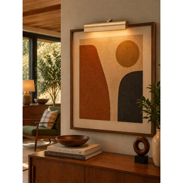 1950s 1950s Mid-Century Modern House of Troy T9-1 Traditional Gold Picture Light For Sale - Image 5 of 5