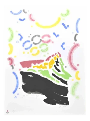 Mu Liu, The Lucky Cloud, Lithograph, 2008