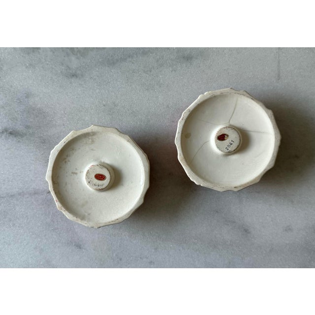 Vintage Mid Century Japanese Ceramic Holiday Candle Holders For Sale In Austin - Image 6 of 6