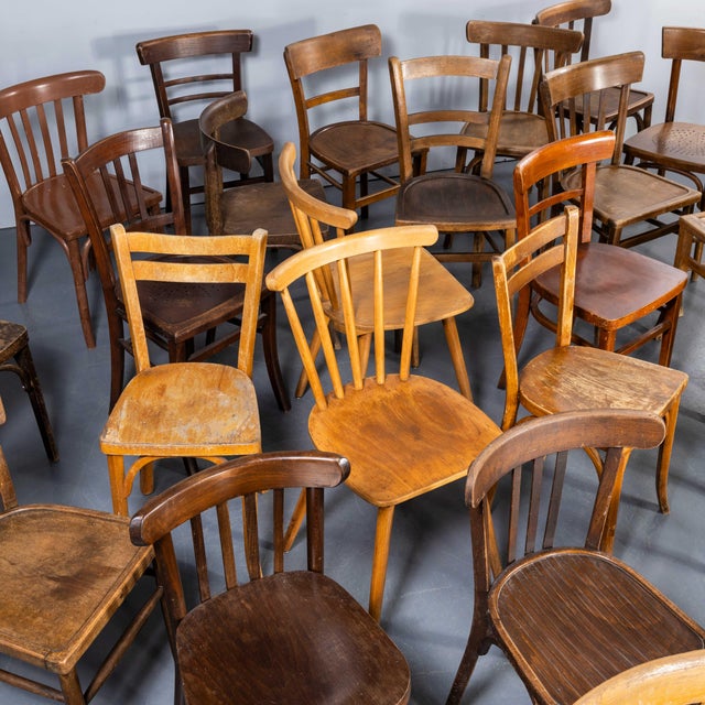 Vintage Bentwood Pub Dining Chairs, 1950s, Set of 4 For Sale - Image 13 of 14