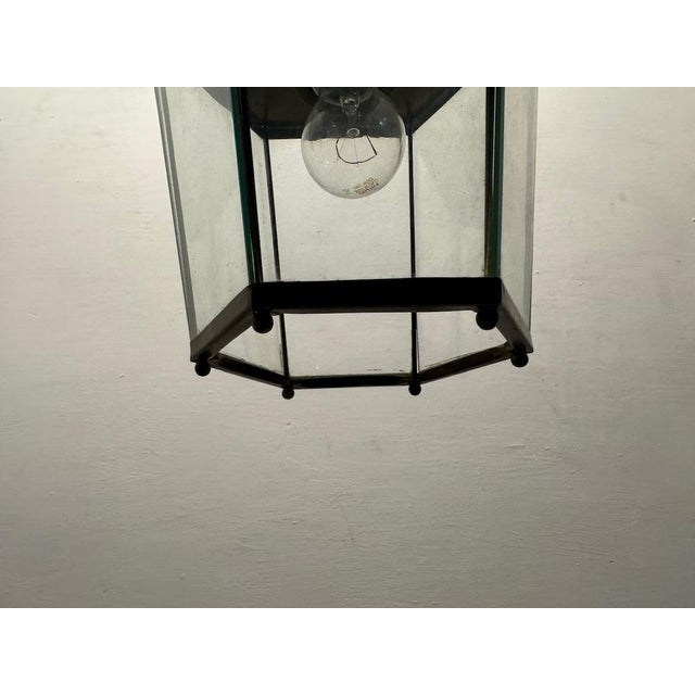 Vintage Glass Pendant in Bronze, 1950s For Sale - Image 10 of 14