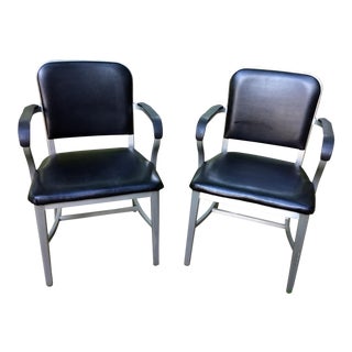 1960s Mid-Century Modern Good Form Aluminum Chairs - a Pair For Sale