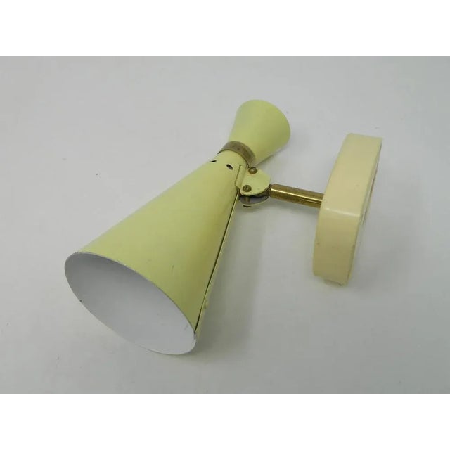 Metal Vintage Bag Wall Lights by Rupert Nikoll, Vienna, 1950s, Set of 2 For Sale - Image 7 of 10