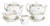Miniature Tea Set in Porcelain from Vista Alegre, Set of 5 For Sale