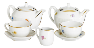 Miniature Tea Set in Porcelain from Vista Alegre, Set of 5