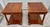 Vtg. Baker Pair of Regency Style Cherry Side Tables W/Inlay & Brass Trim For Sale - Image 11 of 16