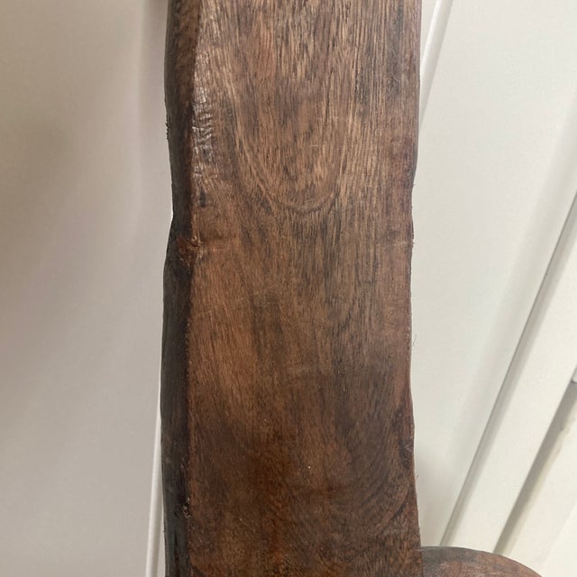 18th Century 18th Century Virginia Monolithic Poplar Wood Primitive Bread Peel— 32"h For Sale - Image 5 of 12