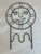 Elevate your space with this bold, sculptural Mid-Century Modern wire sun face, expertly crafted in sleek black metal. The...
