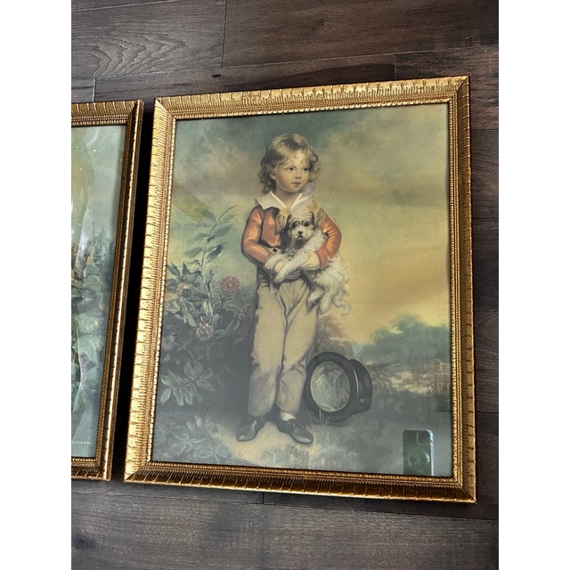Pair of Vintage Wood Art Frames Gold For Sale - Image 4 of 12