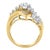 Contemporary 10K Two-Toned Diamond Bypass Ring (1 Cttw, H-I Color, SI2-I1 Clarity) - Size 6-1/2 For Sale - Image 3 of 7