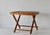 French Vintage French Style Handcrafted Rectangle Bamboo Serving Folding Table Center Table X-Base Mid-Century For Sale - Image 3 of 14