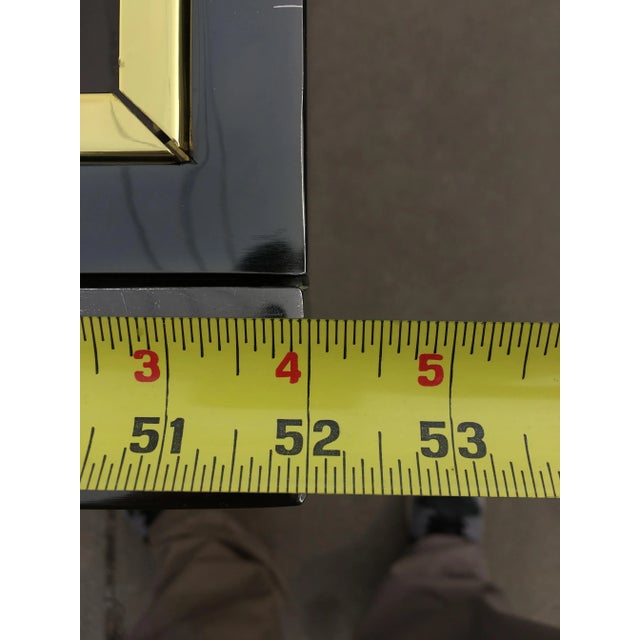 Chrome & Brass Smoked Glass Extendable Dining Table Manner of Milo Baughman for Design Institute of America For Sale - Image 11 of 13