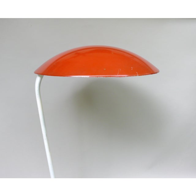 Orange and Light Beige Outdoor Mushroom Lamp from Bega, 1950s For Sale - Image 6 of 18