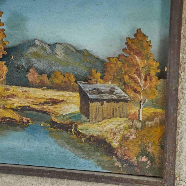 Tabarelli, Untitled, 1970s, Oil on Panel, Framed For Sale - Image 4 of 6